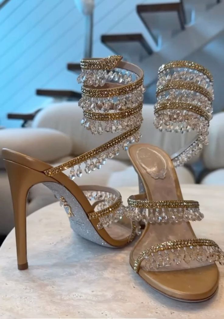 Cleo Crystal Strap Sandals