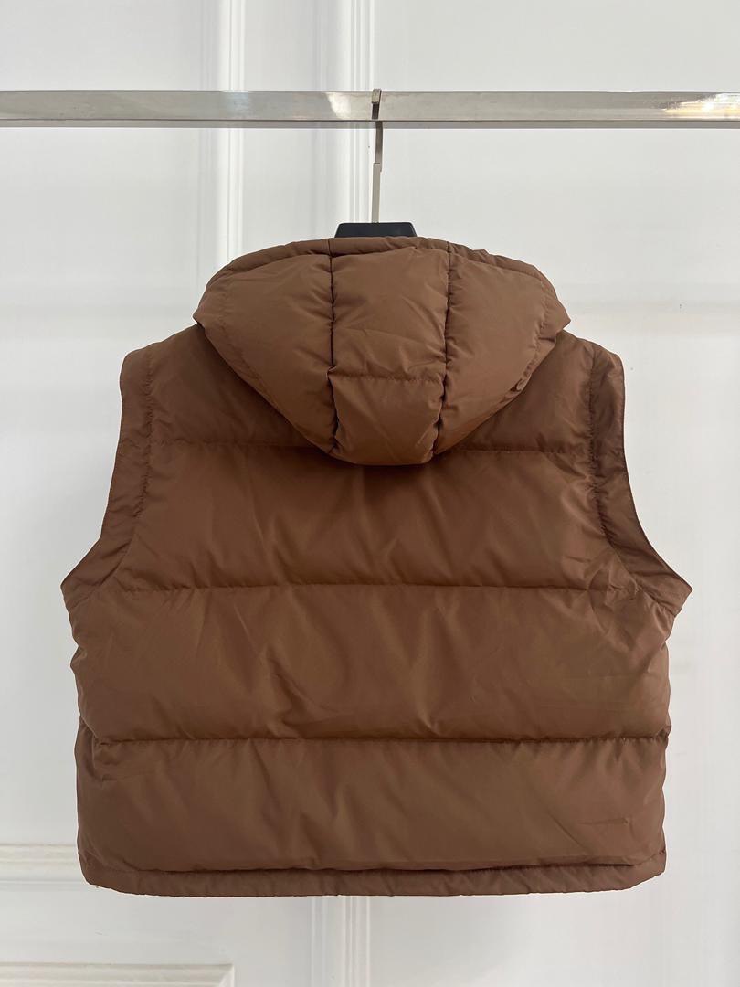 Chaqueta acolchada marrón