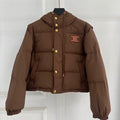 Chaqueta acolchada marrón