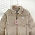 Chaqueta acolchada color crema