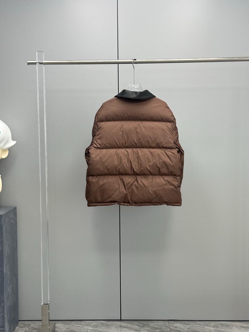Chaqueta acolchada de café