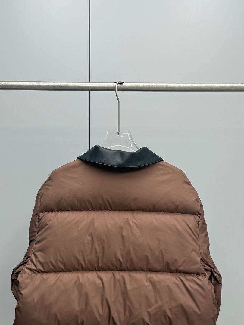 Chaqueta acolchada de café