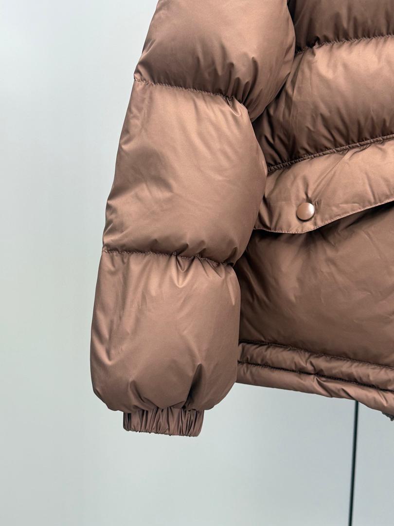 Chaqueta acolchada de café