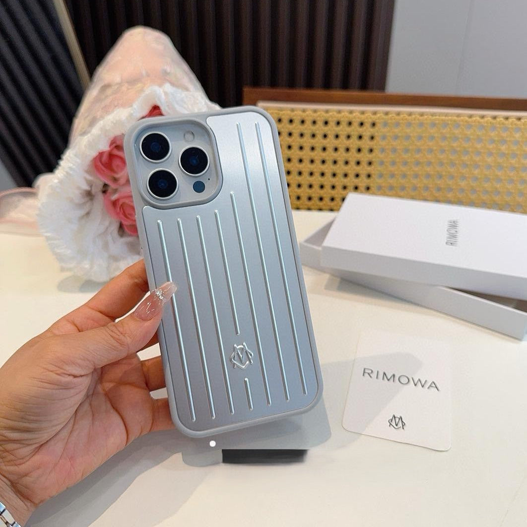 Funda para teléfono con ranuras de aluminio