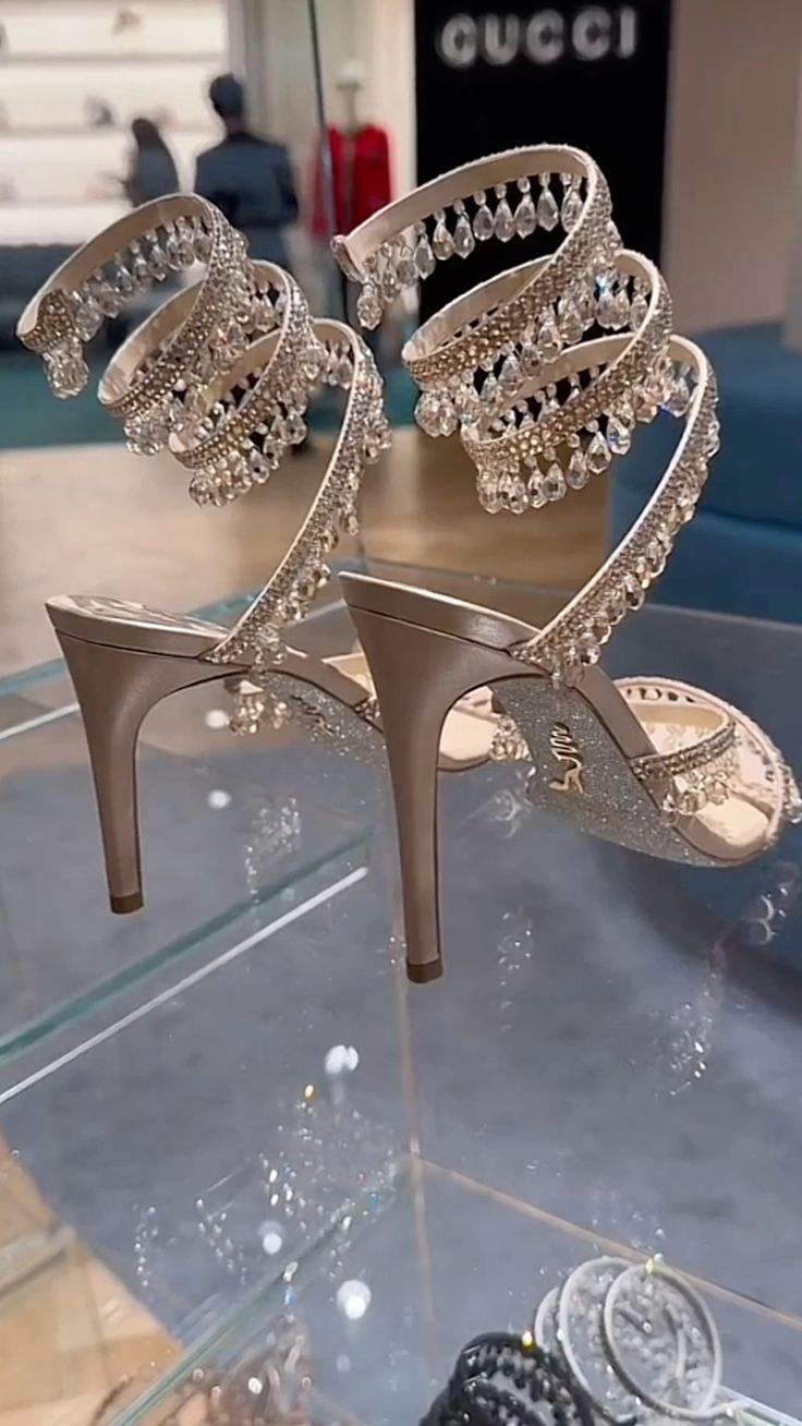 Cleo Crystal Strap Sandals