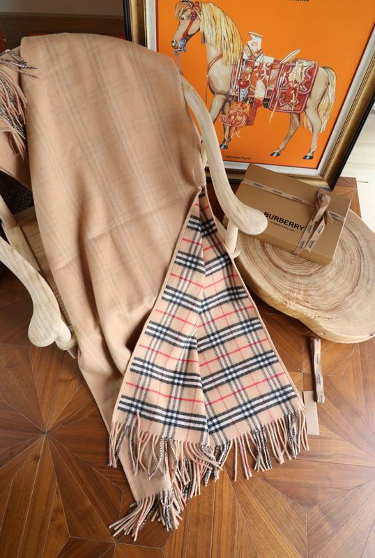 Reversible Wool Check Cloak