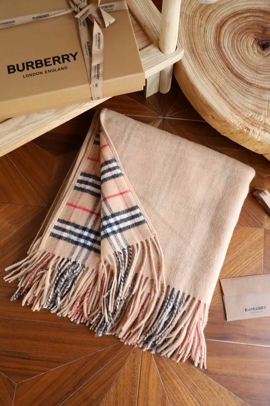 Reversible Wool Check Cloak