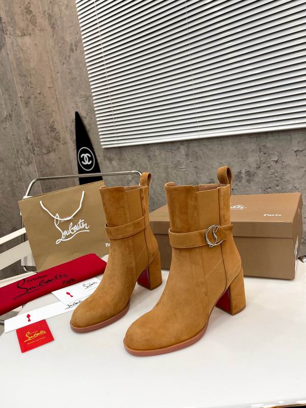Botines de ante color canela para mujer