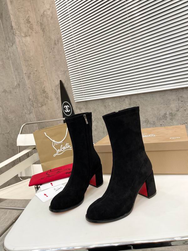 Botas de ante de media caña para mujer