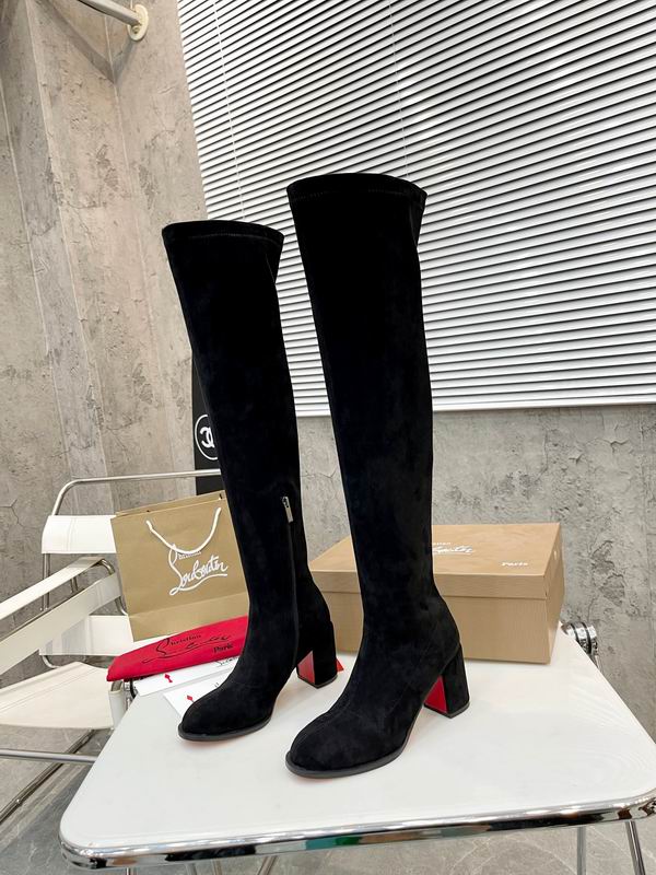 Botas altas de ante para mujer