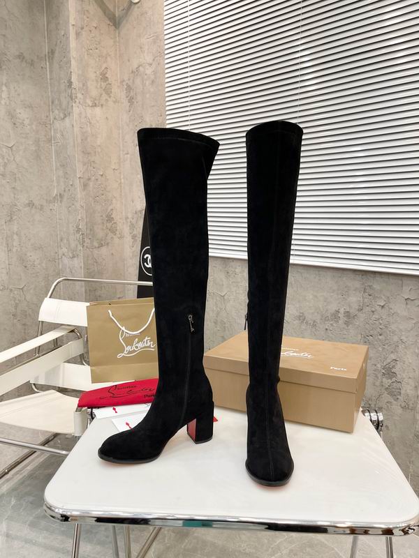 Botas altas de ante para mujer