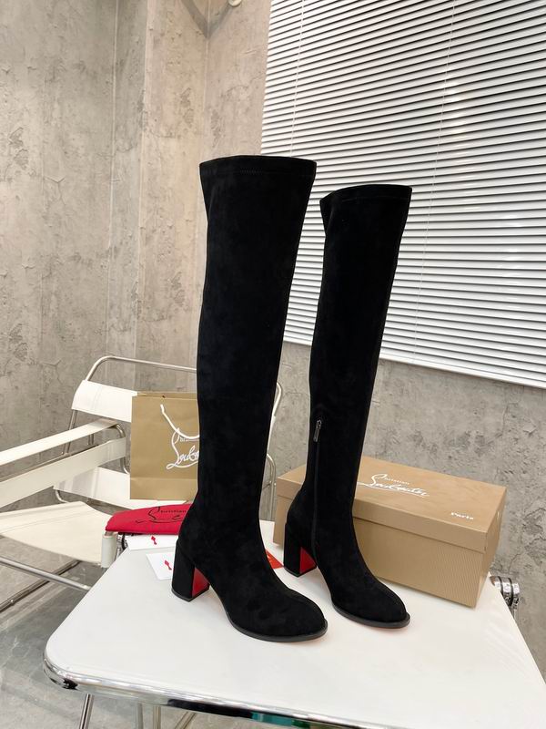 Botas altas de ante para mujer