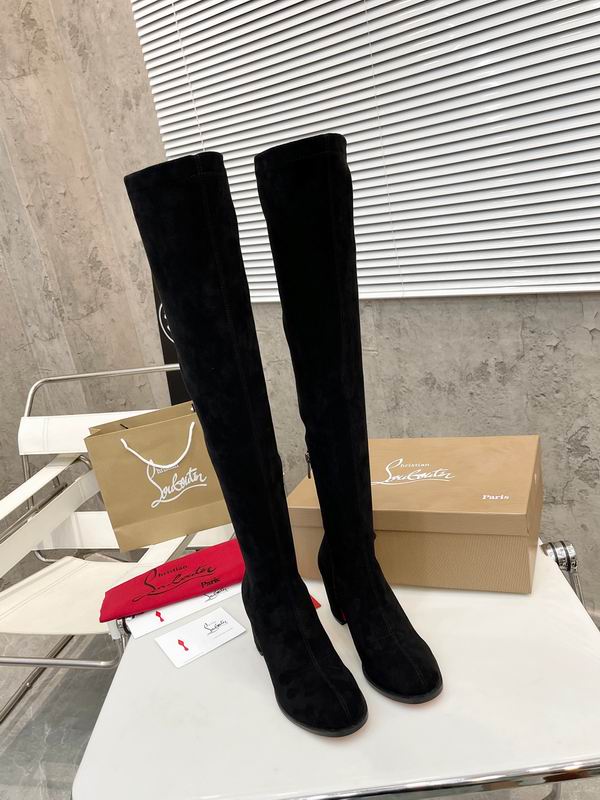 Botas altas de ante para mujer