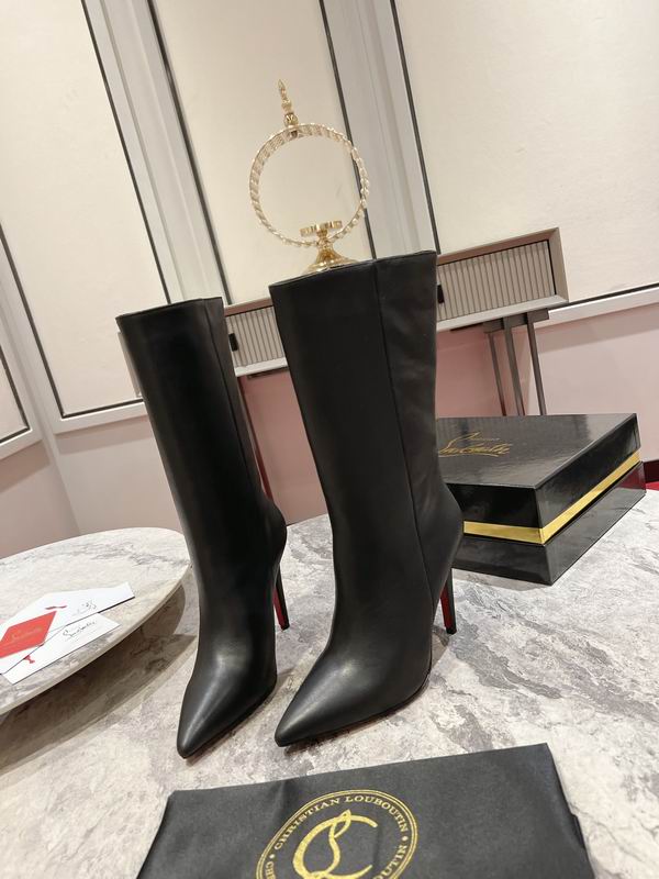 Botas de tacón de aguja de cuero