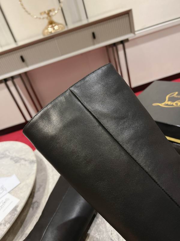 Botas de tacón de aguja de cuero