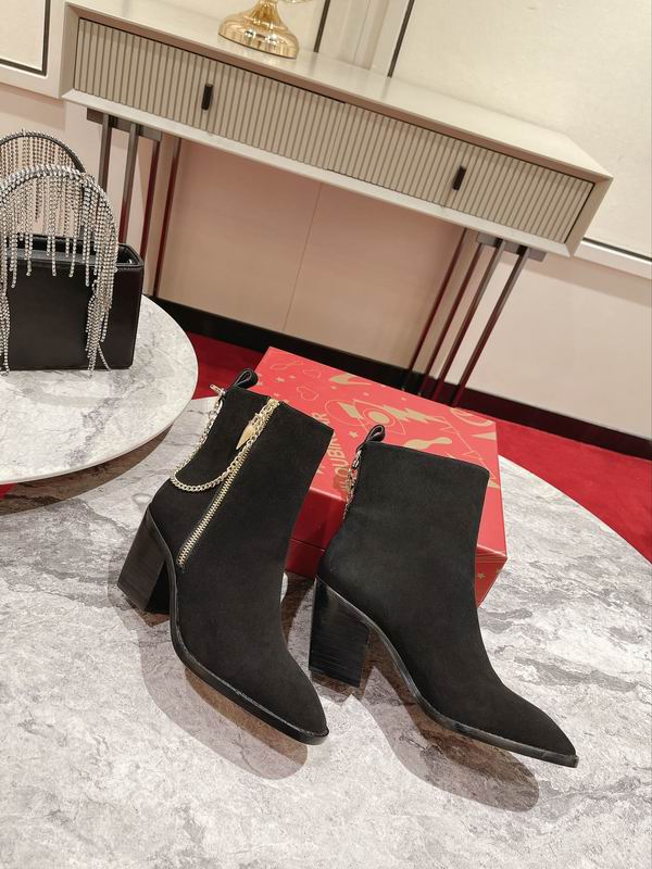 Botines de ante negro