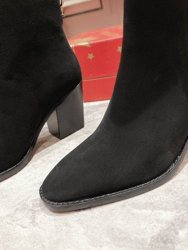 Botines de ante negro