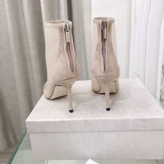 Botines de malla color nude para mujer