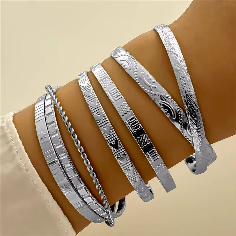 7-piece Bangle Bracelet Set