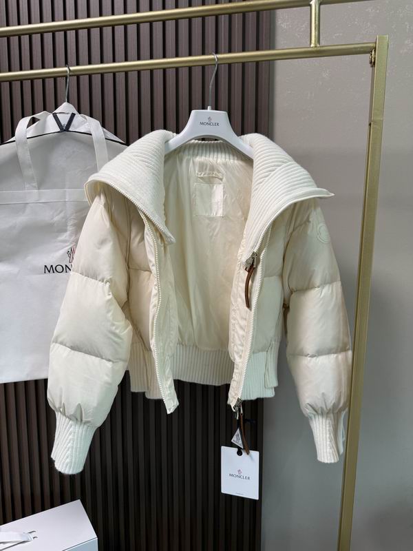 White Knitted Shawl Puffer