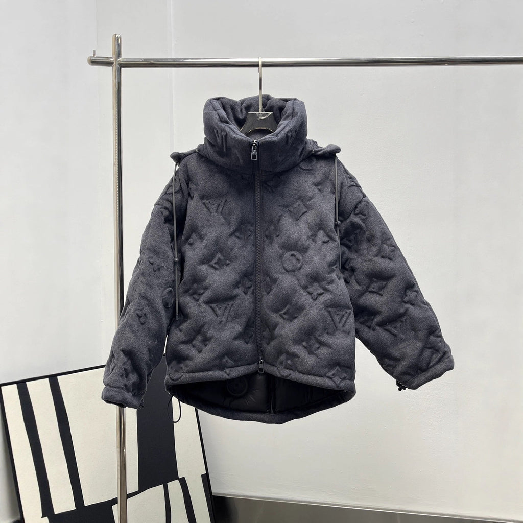 Chaqueta acolchada texturizada unisex