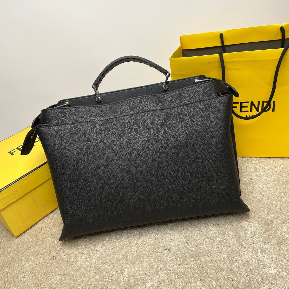 Bolso tote platino