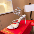 Sandalias de cristal con forma de serpiente