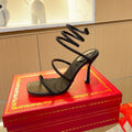 Sandalias Cleo con tira de cristal