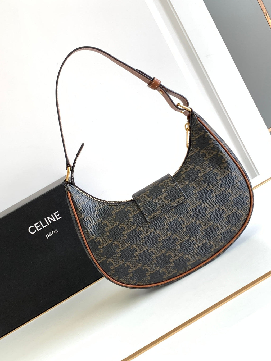 Bolso de hombro Triomphe de piel de becerro