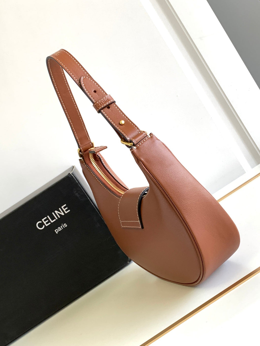 Bolso de hombro Triomphe de piel de becerro