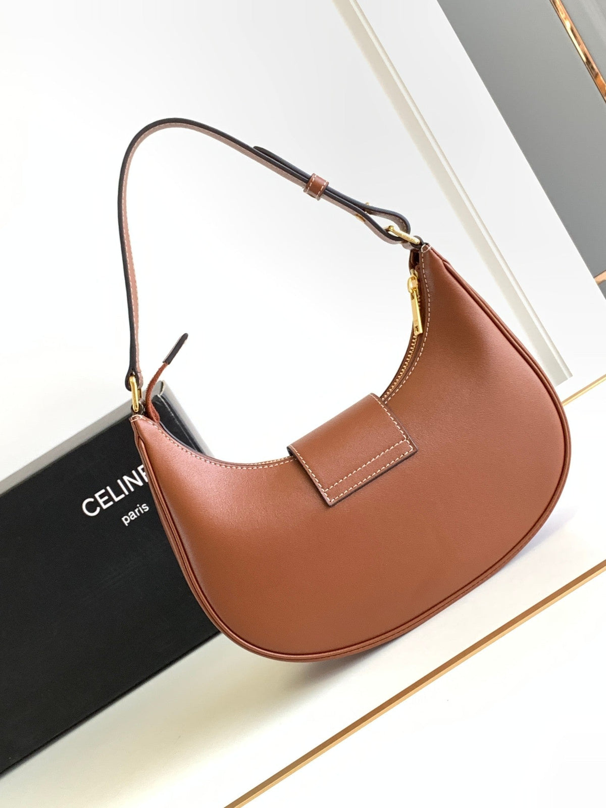 Bolso de hombro Triomphe de piel de becerro