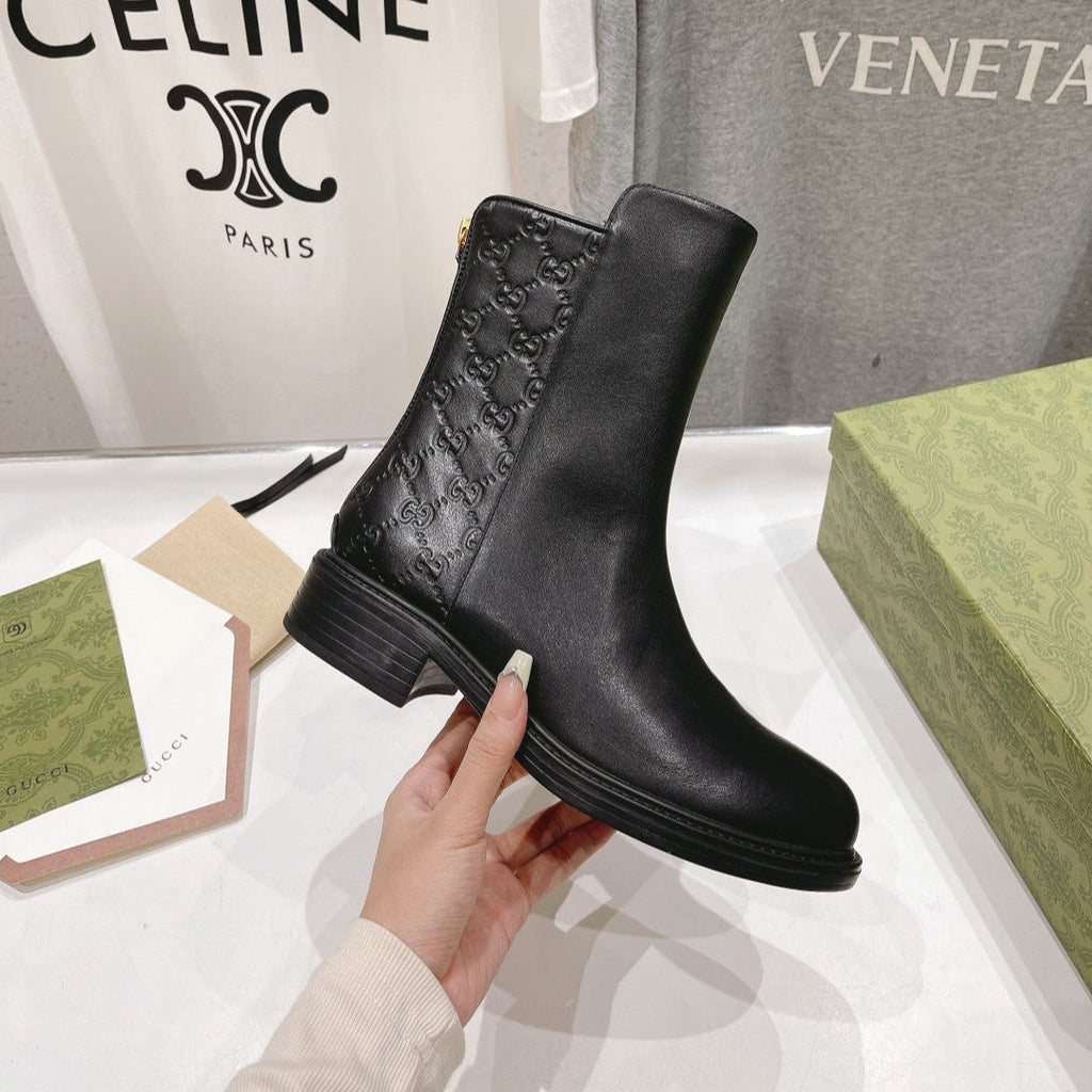 Botines Chelsea de mujer con cremallera – Piel de becerro