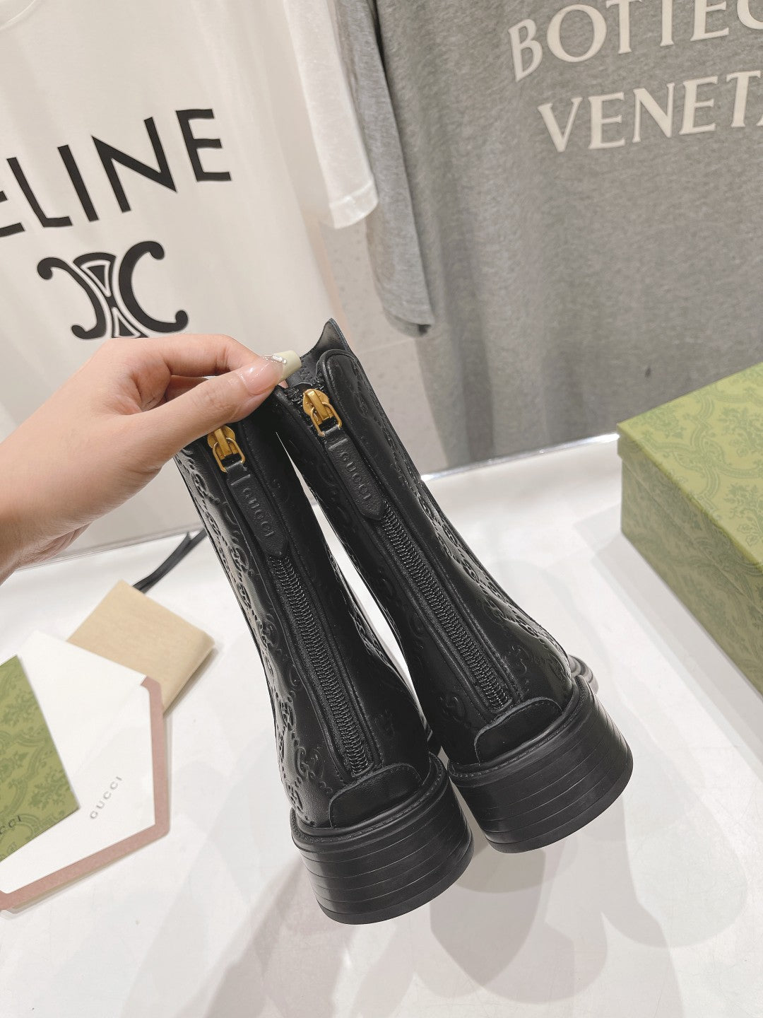 Botines Chelsea de mujer con cremallera – Piel de becerro