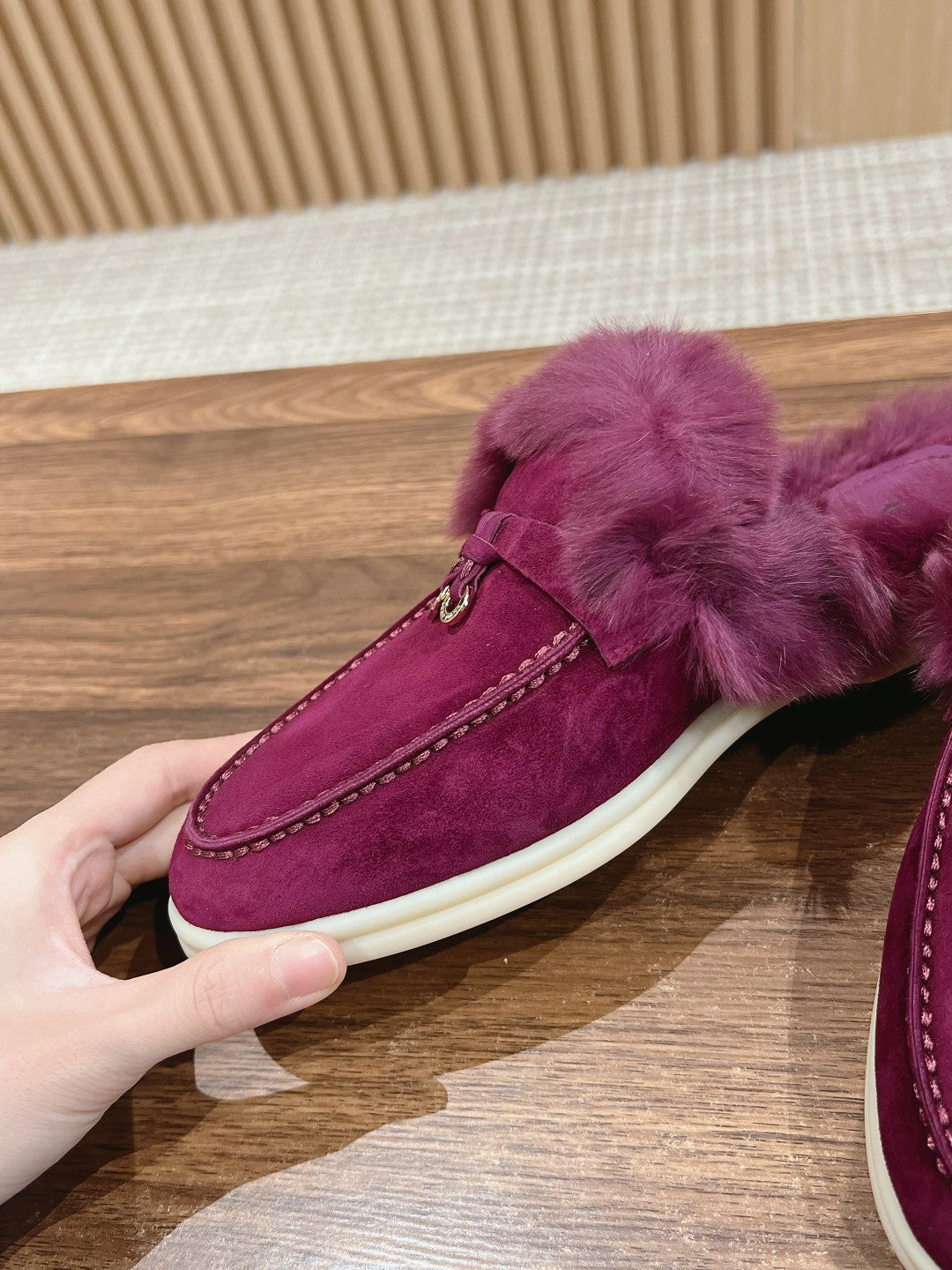 Mocasines de cuero con borlas