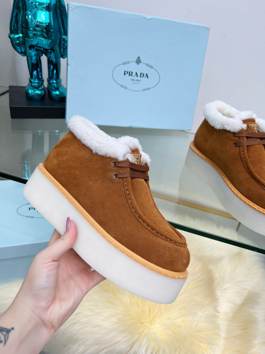 Zapatillas deportivas de mujer con forro de lana