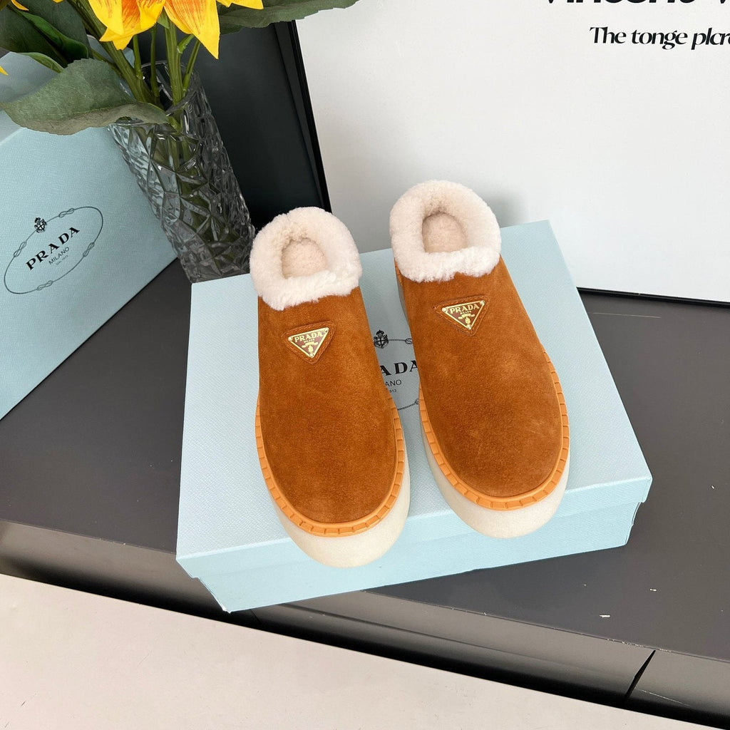 Pantuflas de borrego para mujer