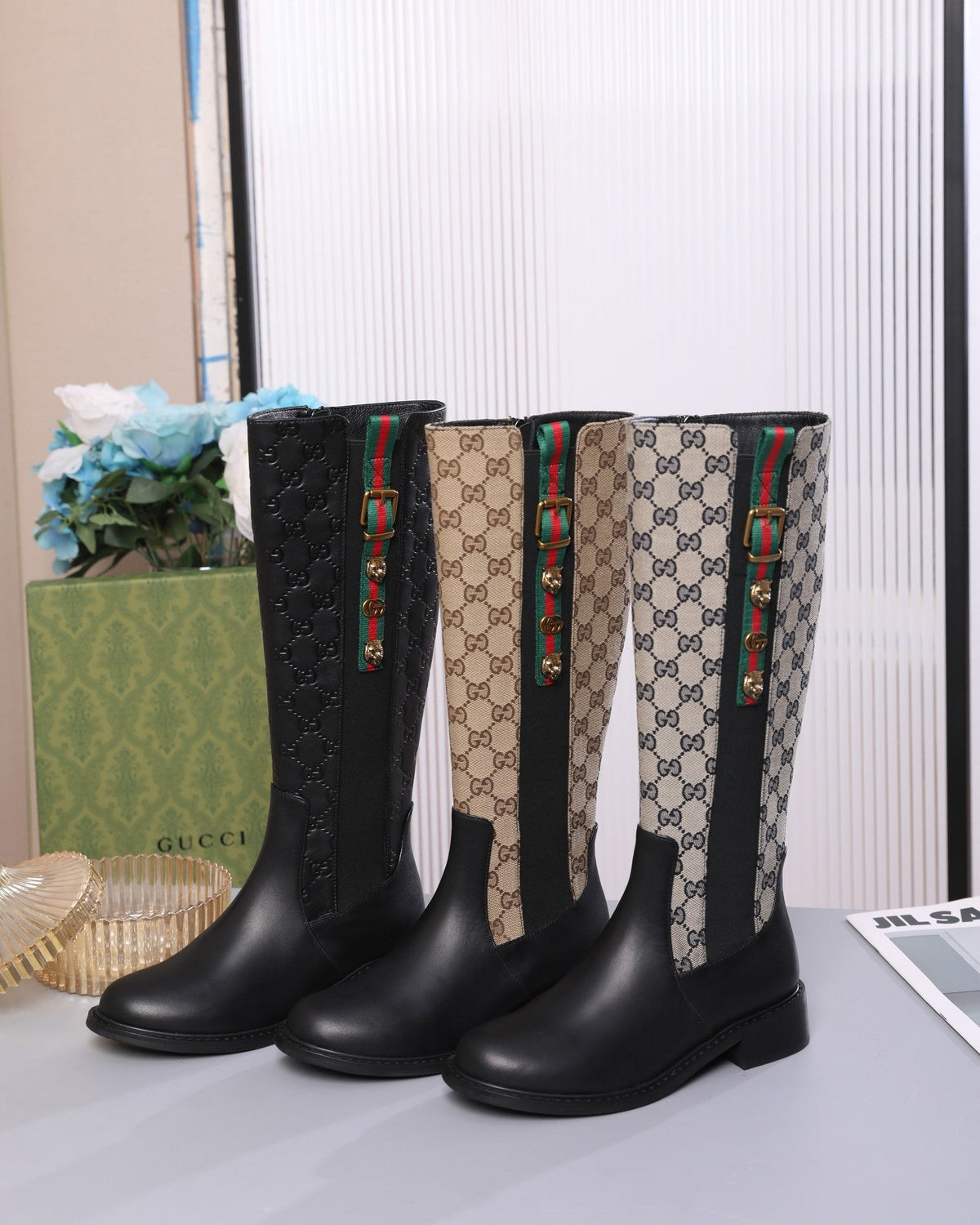 Botas de cuero para mujer