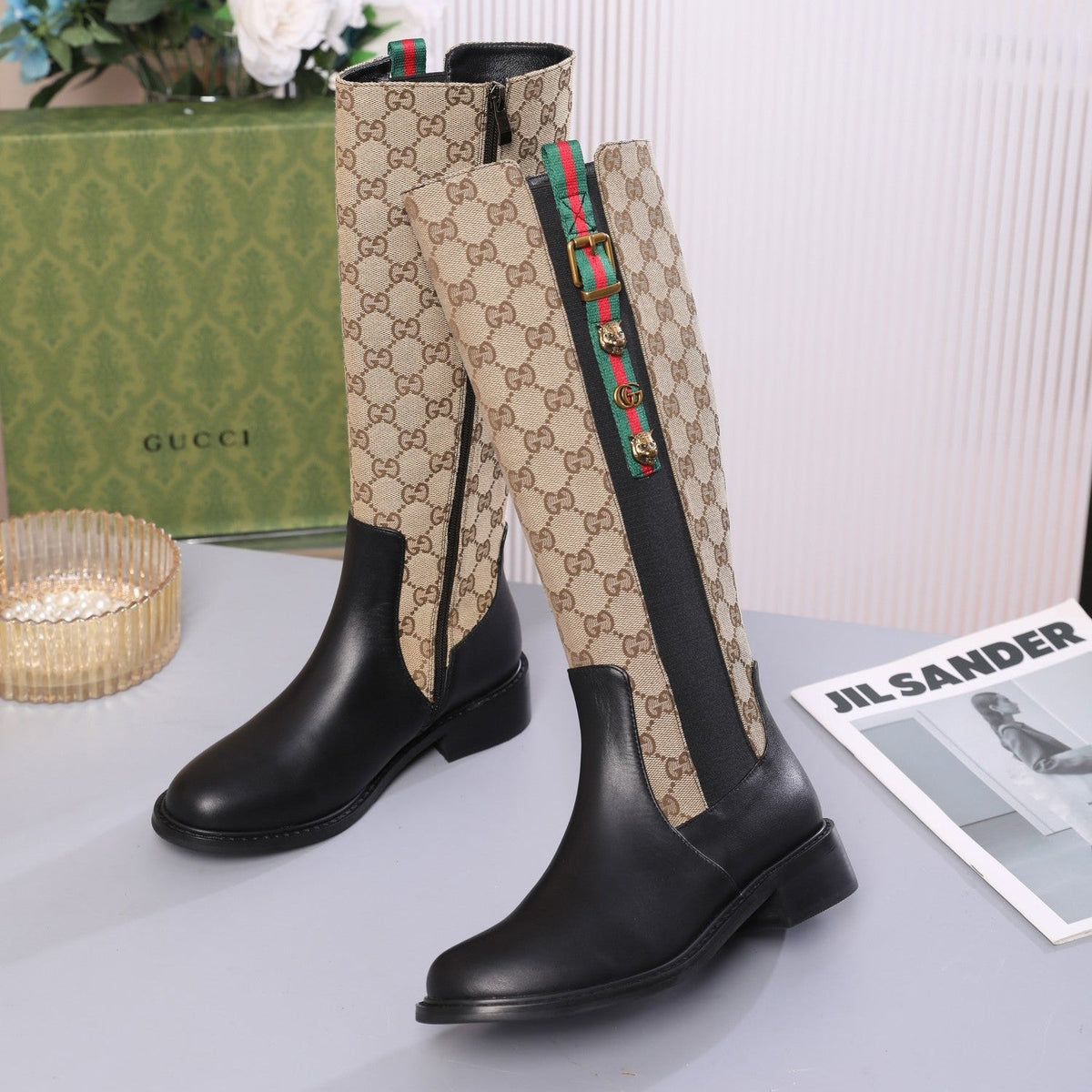 Botas de cuero para mujer