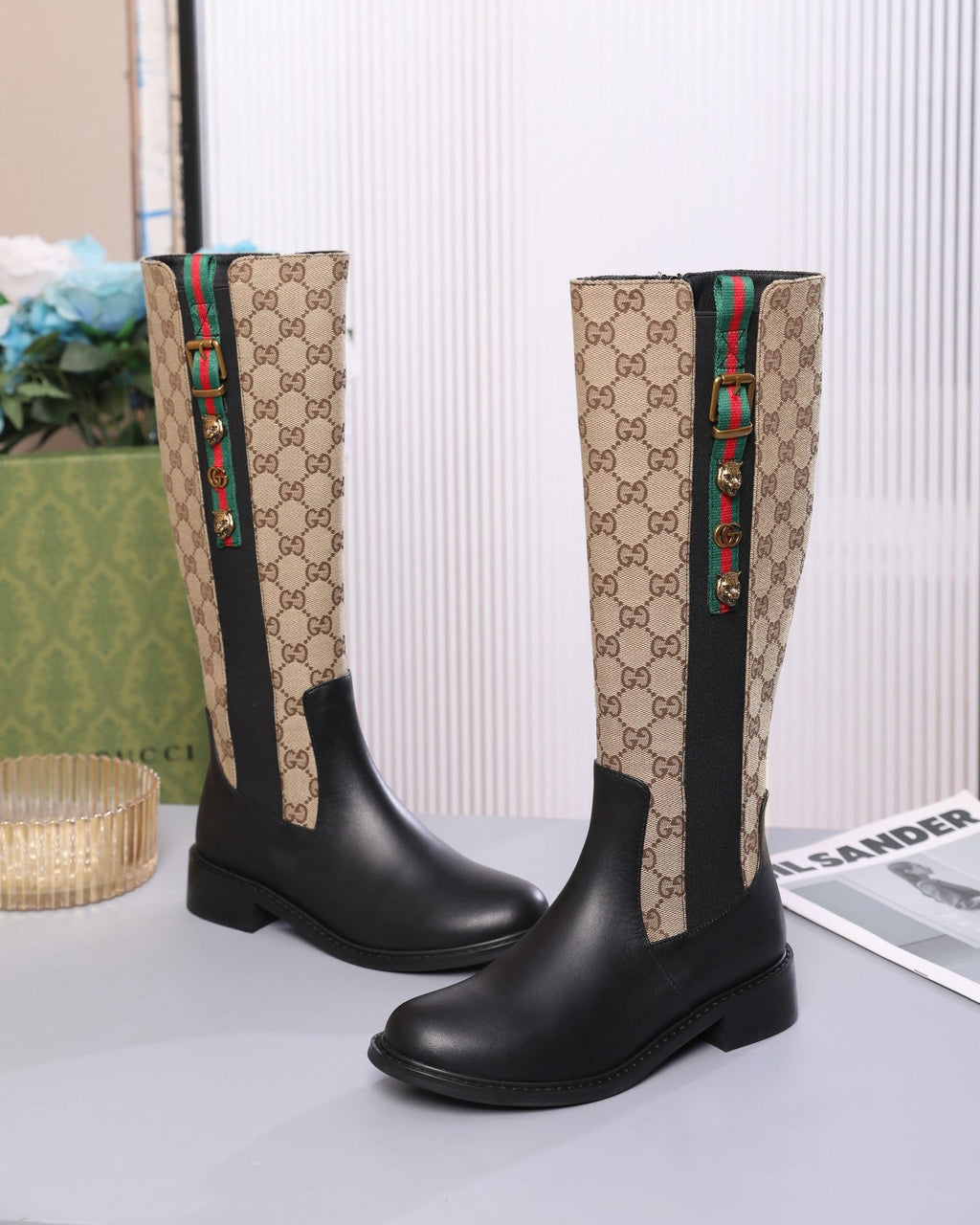 Botas de cuero para mujer
