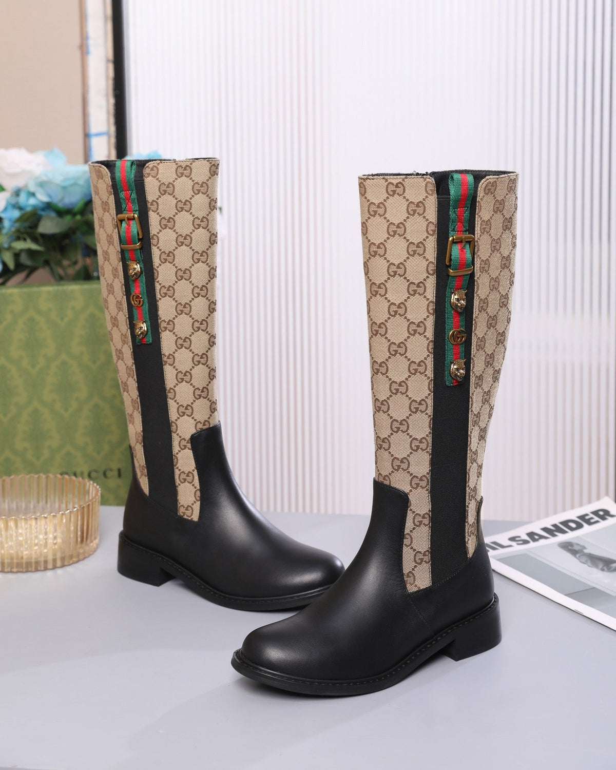 Botas de cuero para mujer