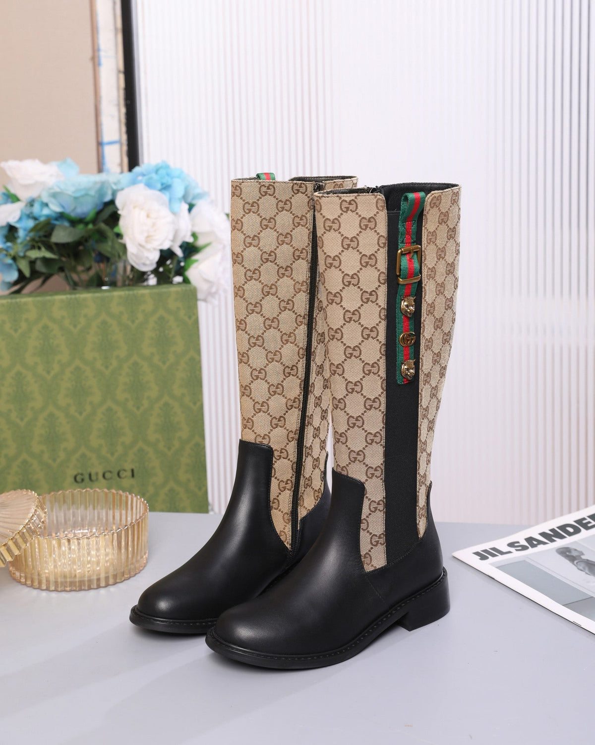 Botas de cuero para mujer
