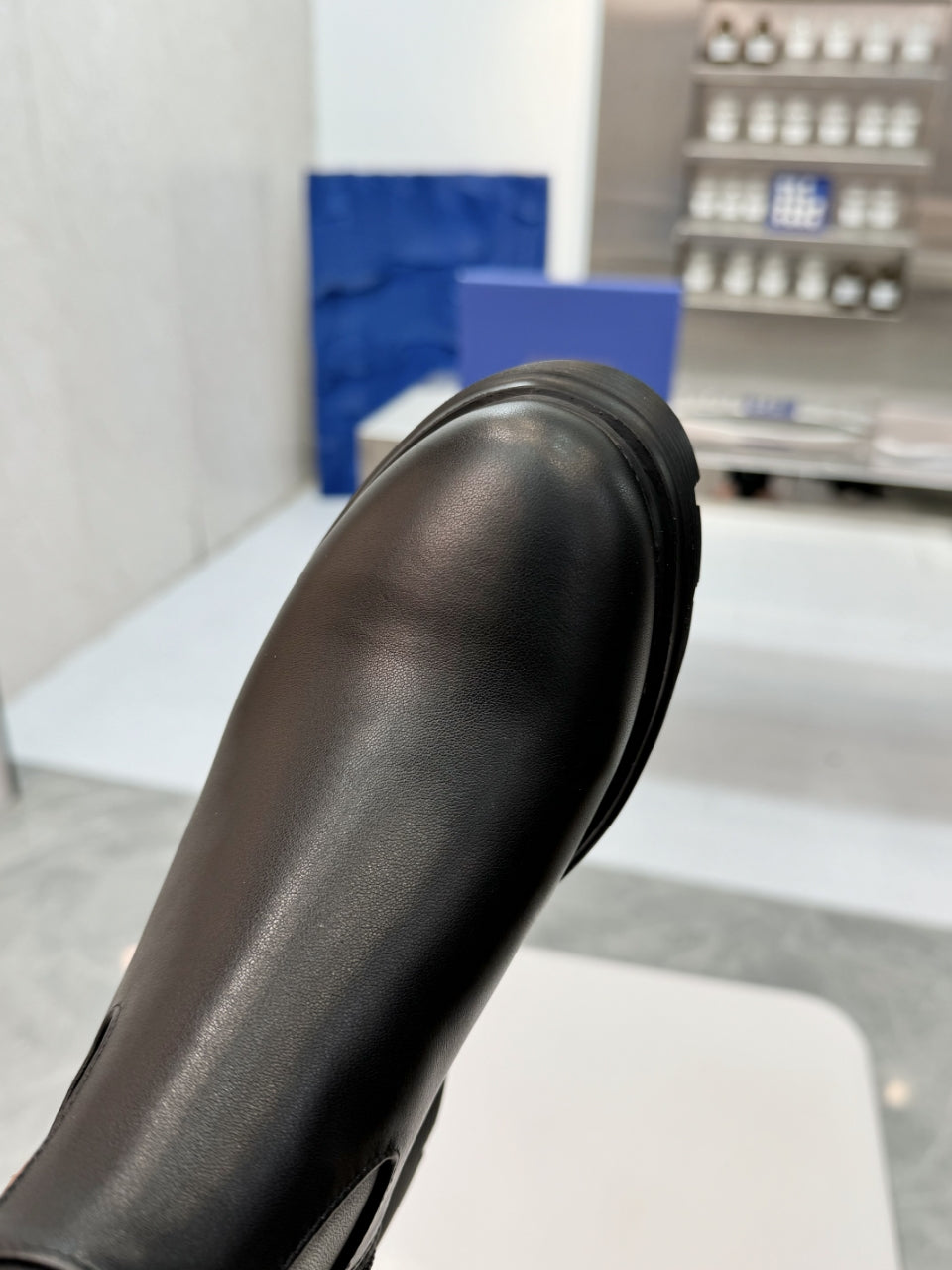Botas altas de cuero para mujer
