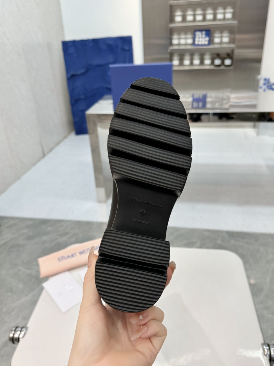 Botas altas de cuero para mujer