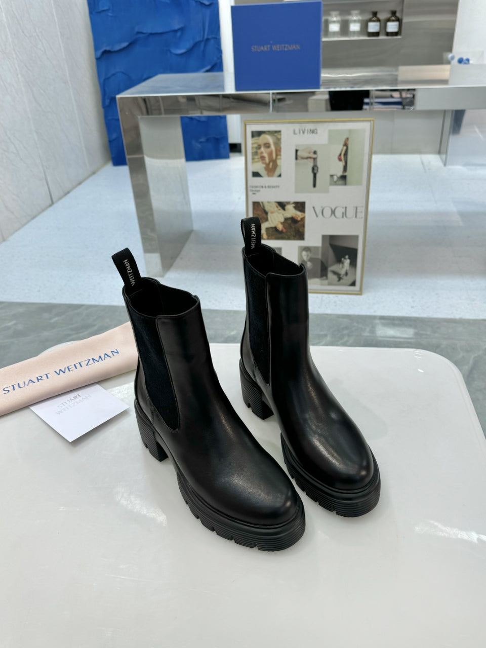 Botas Chelsea de suela gruesa para mujer