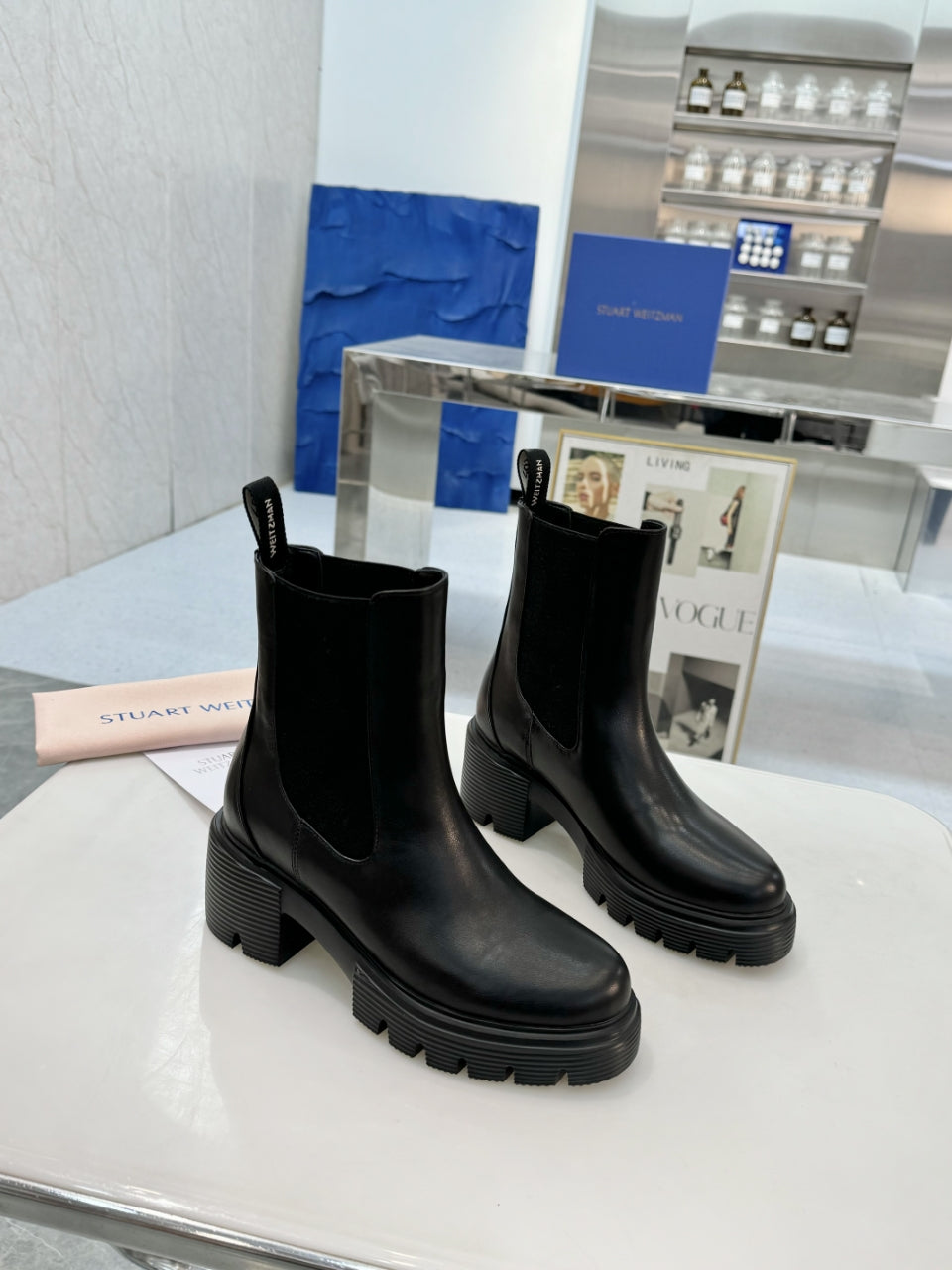 Botas Chelsea de suela gruesa para mujer