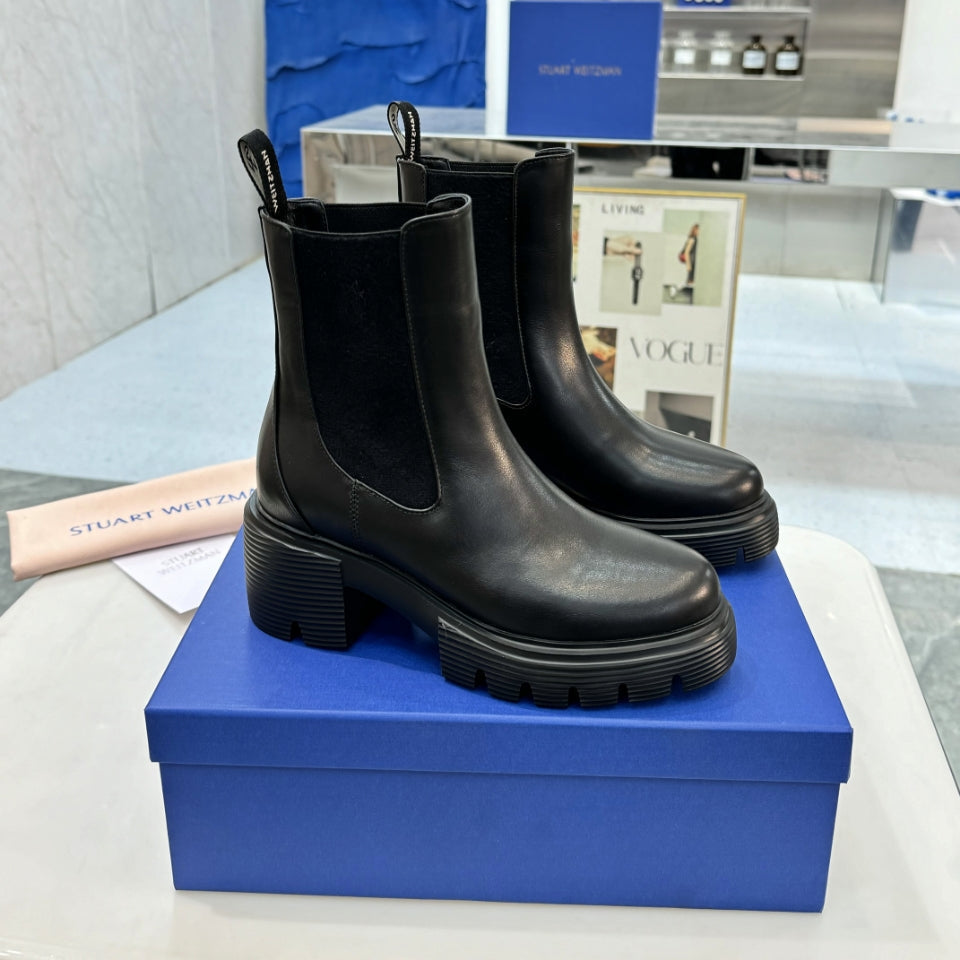Botas Chelsea de suela gruesa para mujer
