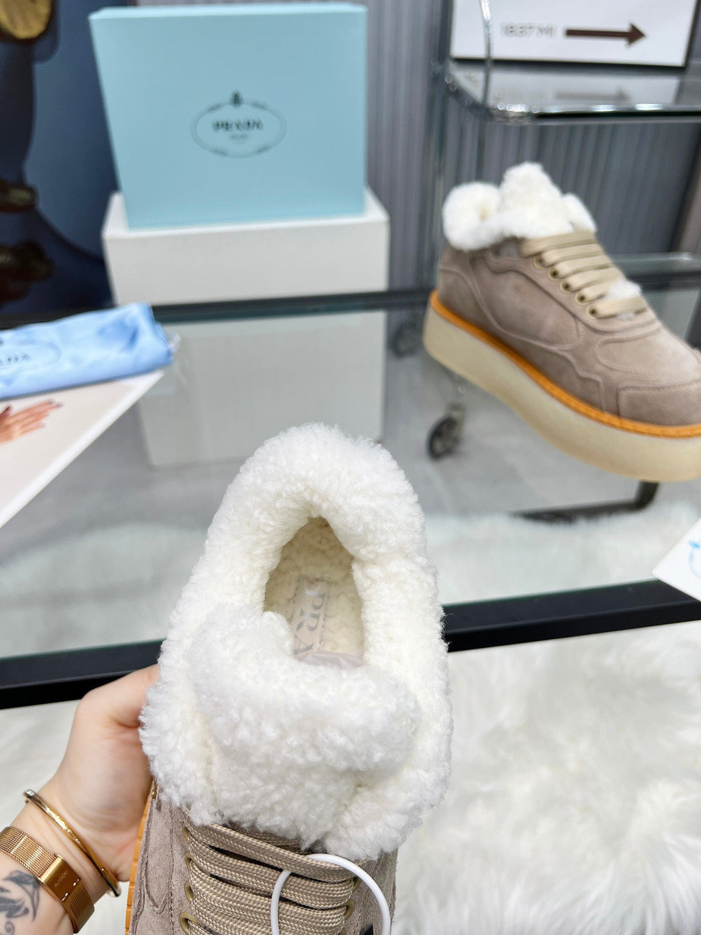 Zapatillas de invierno de lana para mujer
