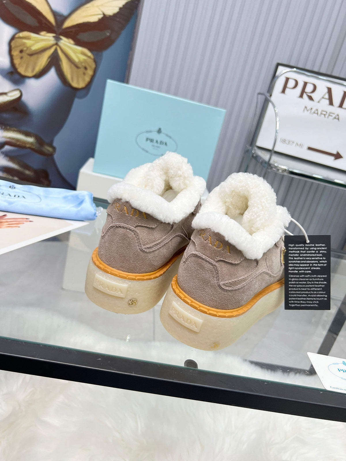 Zapatillas de invierno de lana para mujer