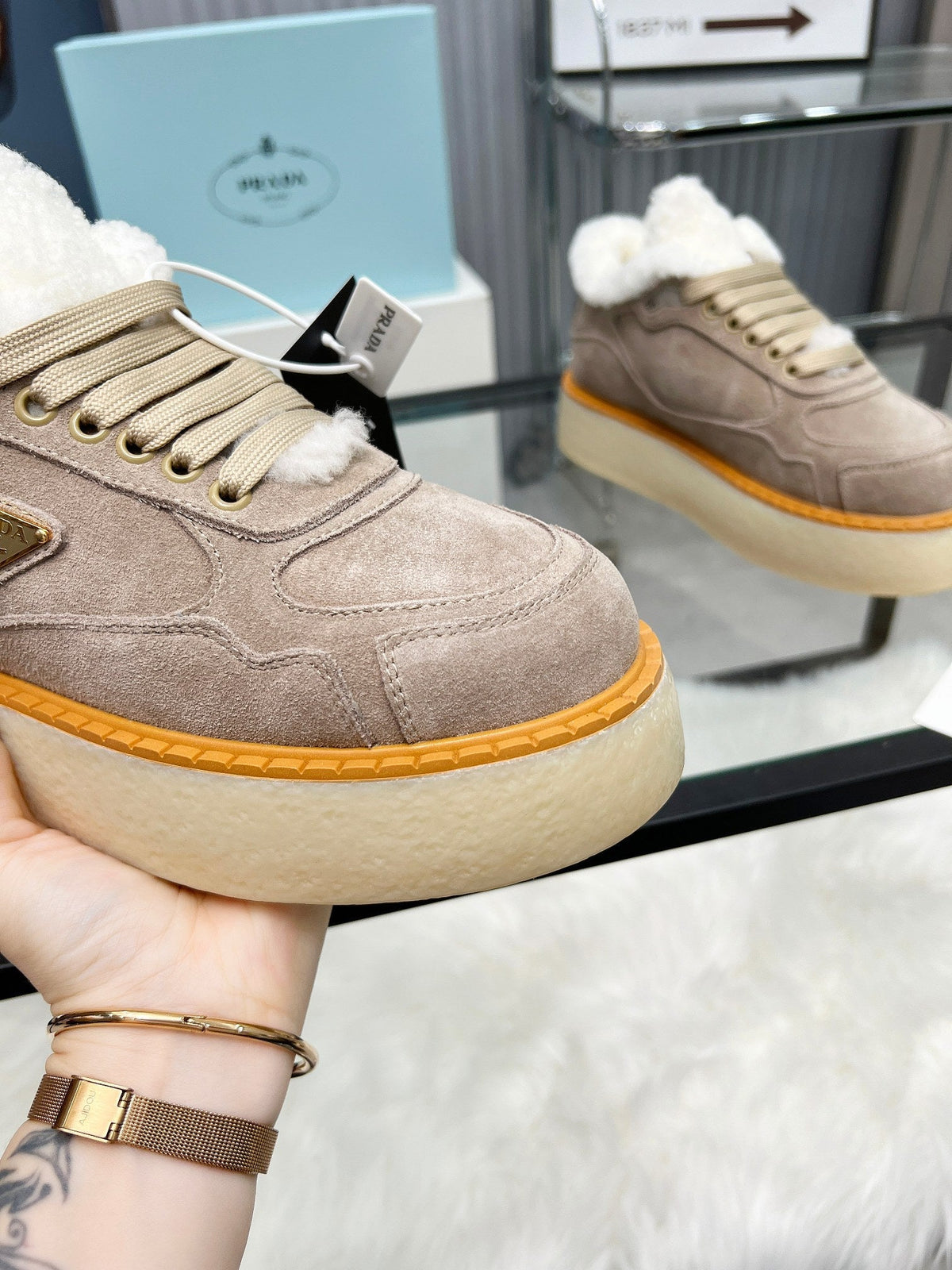 Zapatillas de invierno de lana para mujer