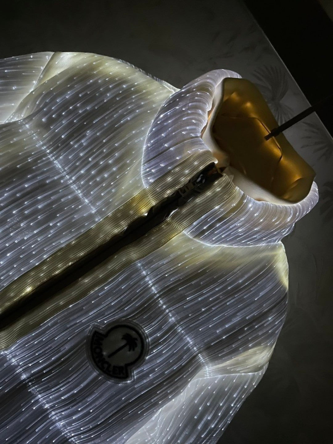 Chaqueta de plumón luminosa
